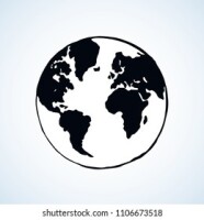 Globe photo engraving