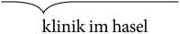 Klinik im hasel ag
