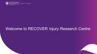 Recover injury research centre