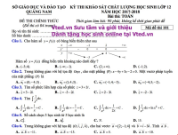Đề thi thử đại học thpt quốc gia 2018 môn toán có lời giải đáp án chi tiết