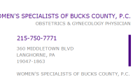 Women's specialists of bucks county, p.c.