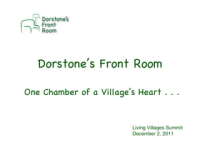 Dorstone Front Room Community Interest Company