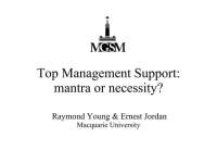 Top management support