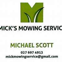 Mick's mowing service