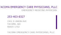 Tacoma emergency care physicians, inc., p.s
