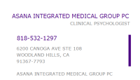 Asana integrated medical group
