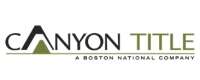 Canyon title company, a boston national company