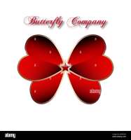 Red butterfly photography