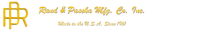 Rand & paseka mfg. co., inc.