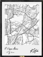 Custom street map painting by Telinchi