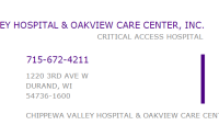 Chippewa valley hospital and oakview care center, inc.