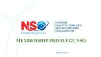 National one-stop services and investments organization (nso)