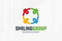 The smiling group