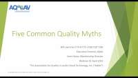 The association for quality in audio visual technology, inc. (aqav)