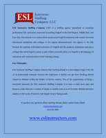 Esl instructors staffing company llc