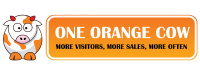 One orange cow