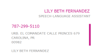 Lily-beth fernandez,rmt