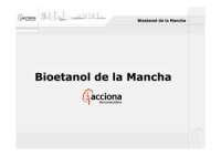 Bioetanol de la mancha