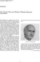 Garnett passe and rodney williams memorial foundation