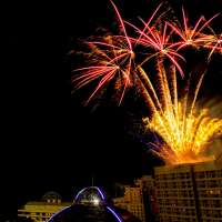 A bright nite fireworks