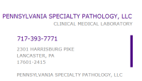 Pennsylvania specialty pathology llc