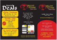 Yellow flower indian diner