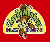 Cheeky monkeys play house