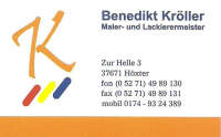 Malerfachbetrieb benedikt kröller