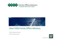 Foss family office services switzerland