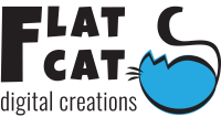 Flat cat digital creations