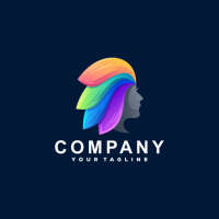 Rainbow hair salon