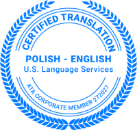 Polish-english translation service