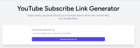 YouTube Subscribe Link Generator