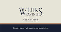 Weeks paving inc