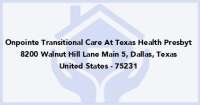 Onpointe transitional care at texas health presbyterian hospital dallas
