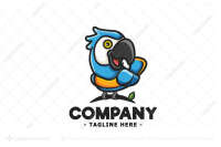 Light blue parrot