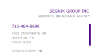 Segnik group inc