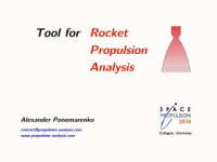 Rocket propulsion analysis (rpa)