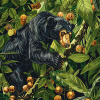 Green sun bear
