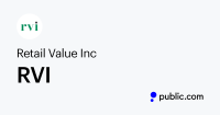 Retail Value Inc