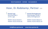 Hose, dr. rodekamp & partner gbr