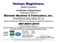 Bloomer machine fabrication, inc.