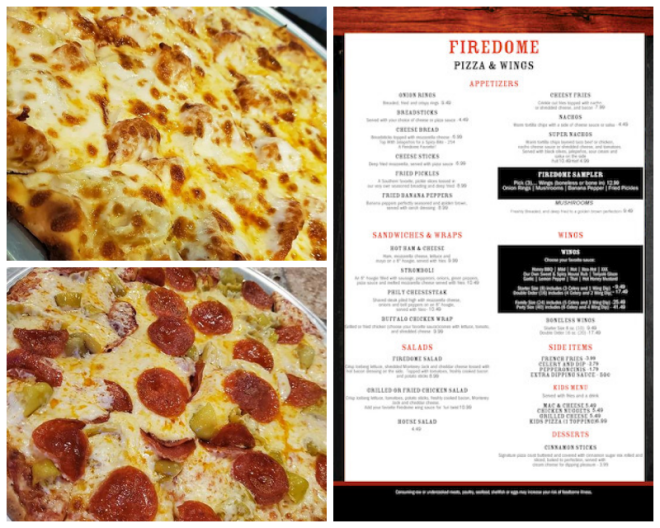 Review Firedome pizza and wings image 284458