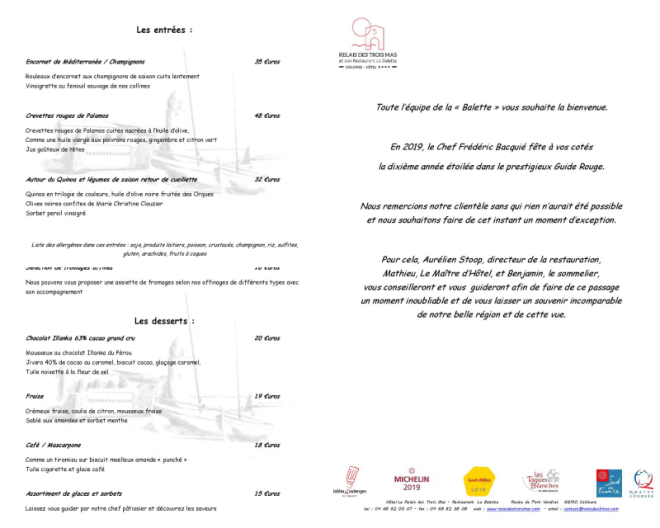 Review Hotel Relais des 3 mas **** Restaurant la Balette * image 139479