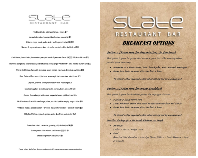 Review Slate Restaurant Bar image 113335