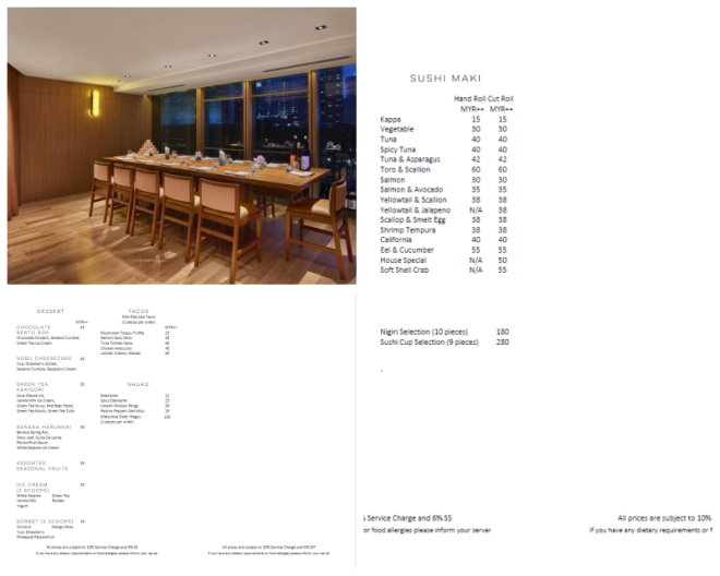 Review NOBU RESTAURANT KUALA LUMPUR MALAYSIA image 151991