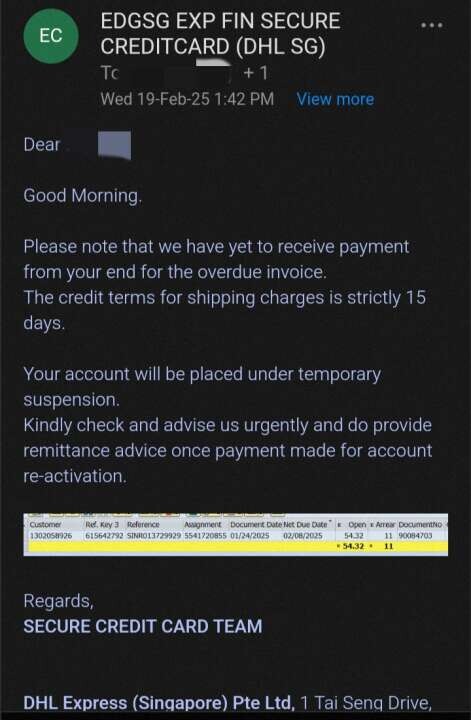 Review DHL Express Singapore image 357602