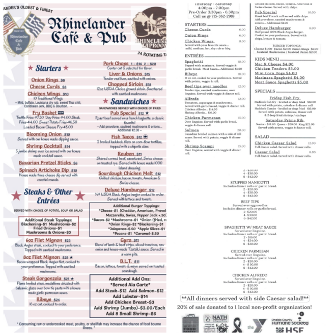 Review Rhinelander cafe & pub image 345506